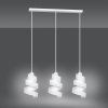 LAMPA WISZĄCA DEKORACYJNA NAD STÓŁ SPIRALA EMIBIG SAGA 3 WHITE
