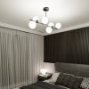LAMPA WISZĄCA SUFITOWA BIAŁE KULE EMIBIG BIOR 6 BLACK