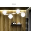 LAMPA WISZĄCA SUFITOWA BIAŁE KULE EMIBIG BIOR 4 WHITE