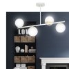 LAMPA WISZĄCA KULE BIAŁE DO POKOJU SYPIALNI EMIBIG FLOKI 4 WHITE-GOLD