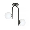 LAMPA SUFITOWA KULE BIAŁE DO POKOJU SYPIALNI SALONU EMIBIG KALF 2 BLACK