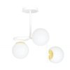 LAMPA SUFITOWA NOWOCZESNA KULE BIAŁE EMIBIG RAGNAR 3 WHITE GOLD