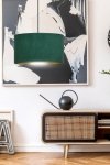 LAMPA CZARNA Z ABAŻUREM BUTELKOWA ZIELEŃ EMIBIG HILDE 1 BL GREEN