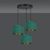 LAMPA CZARNA Z ABAŻUREM BUTELKOWA ZIELEŃ EMIBIG HILDE 3 BL PREMIUM GREEN