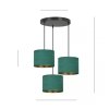 LAMPA CZARNA Z ABAŻUREM BUTELKOWA ZIELEŃ EMIBIG HILDE 3 BL PREMIUM GREEN