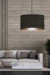 LAMPA CZARNA Z CZARNYM ABAŻUREM EMIBIG HILDE 1 BL BLACK
