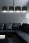 LAMPA CZARNA Z CZARNYM ABAŻUREM EMIBIG HILDE 4 BL BLACK