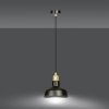 LAMPA WISZĄCA CZARNO ZŁOTA METALOWA LOFT NAD STÓŁ EMIBIG IBOR 1 BLACK