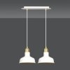 LAMPA WISZĄCA BIAŁO ZŁOTA METALOWA NAD STÓŁ EMIBIG IBOR 2 WHITE