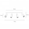 KIINKIET SPOT REGULOWANY REFLEKTOR EMIBIG HIRO 4 WH/CHROME
