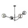 LAMPA WISZĄCA NOWOCZESNA KULE SZKLANE EMIBIG HUNTER 4 BLACK/GRAFIT
