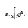 LAMPA WISZĄCA NOWOCZESNA KULE SZKLANE EMIBIG HUNTER 4  BLACK/STRIPE