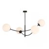 LAMPA WISZĄCA NOWOCZESNA KULE SZKLANE EMIBIG HUNTER 4  BLACK/OPAL
