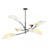 LAMPA WISZĄCA DEKORACYJNA DO SALONU SYPIALNI EMIBIG LOTUS 6 WHITE/GOLD