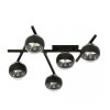 LAMPA SUFITOWA PLAFON KULE NOWOCZESNA EMIBIG SMART 5 BLACK/STRIPE