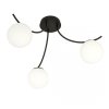 LAMPA SUFITOWA KULE SZKLANE DO POKOJU SALONU EMIBIG BOSTON 3 BLACK/OPAL