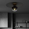 LAMPA SUFITOWA PLAFON CZARNY KULE SZKLANE EMIBIG SOLAR 1 BLACK/STRIPE
