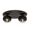 LAMPA SUFITOWA PLAFON CZARNY KULE SZKLANE EMIBIG SOLAR 2 BLACK/STRIPE