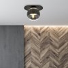 LAMPA SUFITOWA NOWOCZESNA PLAFON KULE SZKLANE EMIBIG PLAZA 1 BLACK/STRIPE