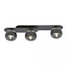 LAMPA SUFITOWA NOWOCZESNA PLAFON KULE SZKLANE EMIBIG PLAZA 3 BLACK/STRIPE