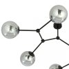 LAMPA WISZĄCA CZARNA KULE SZKLANE EMIBIG SPACE 6  BLACK/GRAFIT