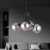 LAMPA WISZĄCA CZARNA NOWOCZESNA KLOSZE KULE EMIBIG NOVA 4  BLACK/GRAFIT