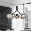 LAMPA WISZĄCA CZARNA NOWOCZESNA KLOSZE KULE EMIBIG NOVA 5  BLACK/GRAFIT