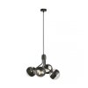LAMPA WISZĄCA CZARNA NOWOCZESNA KLOSZE KULE EMIBIG NOVA 4  BLACK/STRIPE