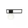 LAMPA SUFITOWA PLAFON CZARNY KLOSZ KULA EMIBIG IMAGO 1D BLACK/OPAL