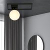 LAMPA SUFITOWA PLAFON CZARNY KLOSZ KULA EMIBIG IMAGO 1D BLACK/OPAL