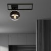 LAMPA SUFITOWA PLAFON CZARNY KLOSZ KULA EMIBIG IMAGO 1D BLACK/STRIPE