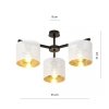 LAMPA SUFITOWA Z ABAŻURAMI EMIBIG JORDAN 3 WHITE/GOLD