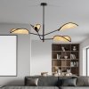 LAMPA WISZĄCA CZARNA DEKORACYJNA DO POKOJU SALONU EMIBIG VENE 4 BLACK/RATTAN