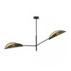 LAMPA WISZĄCA CZARNA DEKORACYJNA DO POKOJU SALONU EMIBIG VENE 2 BLACK/GOLD