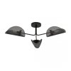LAMPA SUFITOWA DO POKOJU SYPIALNI DEKORACYJNA EMIBIG GOMEZ 3 BLACK