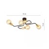 LAMPA SUFITOWA PLAFON INDUSTRIALNY LOFT EMIBIG VEKEN 4 GOLD
