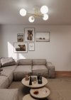 LAMPA SUFITOWA KULE SZKLANE DO POKOJU SALONU SYPIALNI EMIBIG MAGNUM 4 WH GOLD