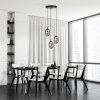 LAMPA WISZĄCA SZKLANA NAD STÓŁ DO SALONU JADALNI EMIBIG ASTRAL 3 BL PREMIUM GRAFIT