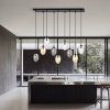 LAMPA WISZĄCA SZKLANA NAD STÓŁ DO SALONU JADALNI EMIBIG ASTRAL 9 BL MIX