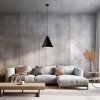 LAMPA WISZĄCA METALOWA CZARNA NAD STÓŁ DO JADALNI KUCHNI NAD WYSPĘ EMIBIG REBEL 1 BLACK/GOLD oprawa oświetleniowa