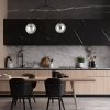 LAMPA WISZĄCA CZARNA KULE SZKLANE NOWOCZESNA EMIBIG ARCHI 2 BL GRAFIT oprawa oświetleniowa