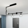 LAMPA WISZĄCA CZARNA NOWOCZESNA KULE SZKLANE EMIBIG SOMA 5 BL TRANSPARENT oprawa oświetleniowa