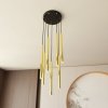 LAMPA WISZĄCA TUBA NAD STÓŁ BAR WYSPĘ DO KUCHNI JADALNI EMIBIG SELTER 7 PREMIUM GOLD  oprawa oświetleniowa