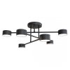 LAMPA SUFITOWA CZARNA NOWOCZESNA DO SALONU SYPIALNI HALO 6 BLACK oprawa oświetleniowa