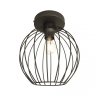 LAMPA SUFITOWA PLAFON CZARNY DRUCIANY NEST 1 BL oprawa oświetleniowa