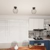 LAMPA SUFITOWA PLAFON CZARNY DRUCIANY NEST 1 BL oprawa oświetleniowa