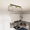 LAMPA SUFITOWA PLAFON CZARNY DRUCIANY NEST 3 BL GOLD oprawa oświetleniowa
