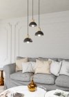 LAMPA WISZĄCA CZARNA NOWOCZESNA NAD STÓŁ EMIBIG SECO 3 BL PREM oprawa oświetleniowa
