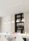 LAMPA WISZĄCA BIAŁA W STYLU SKANDYNAWSKIM EMIBIG SECO 5 WH oprawa oświetleniowa