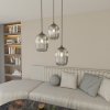 LAMPA WISZĄCA SZKLANA NOWOCZESNA EMIBIG VERDI 3 PREM BL GRAFIT oprawa oświetleniowa